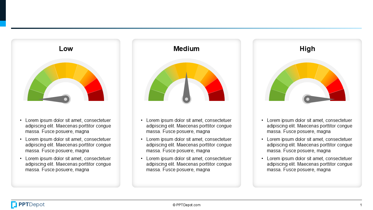 Speedometer Gauge PPT Slide 2