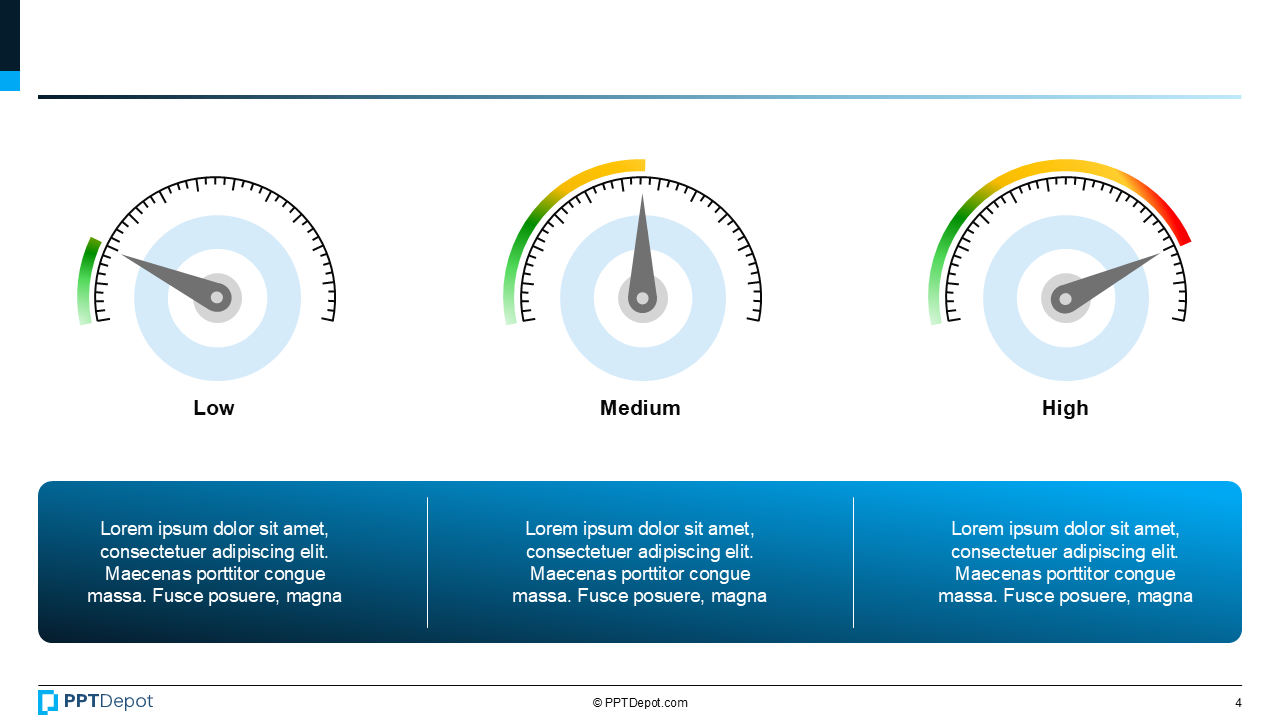 Speedometer Gauge PPT Slide 4