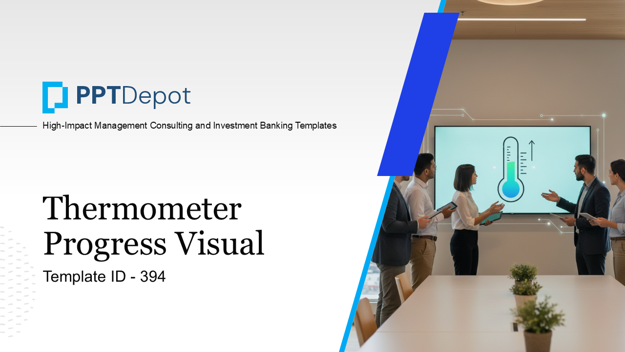 Thermometer Progress Visual PPT Slide 1