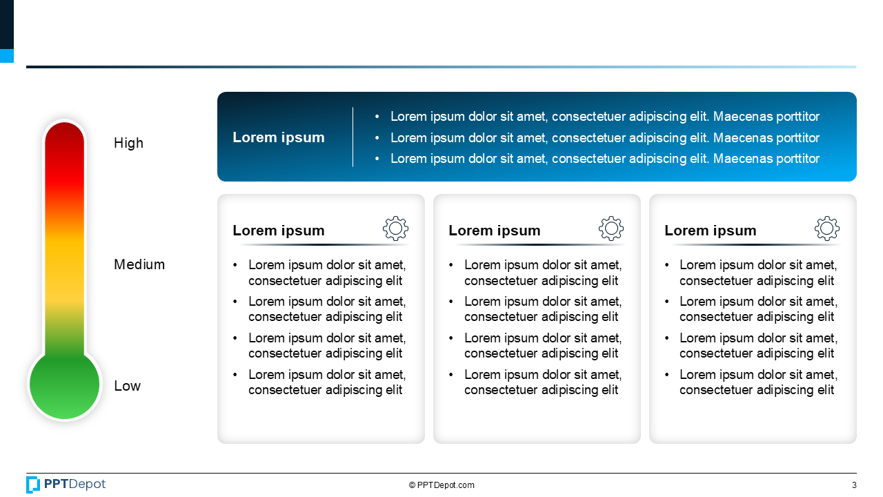 Thermometer Progress Visual PPT Slide 4