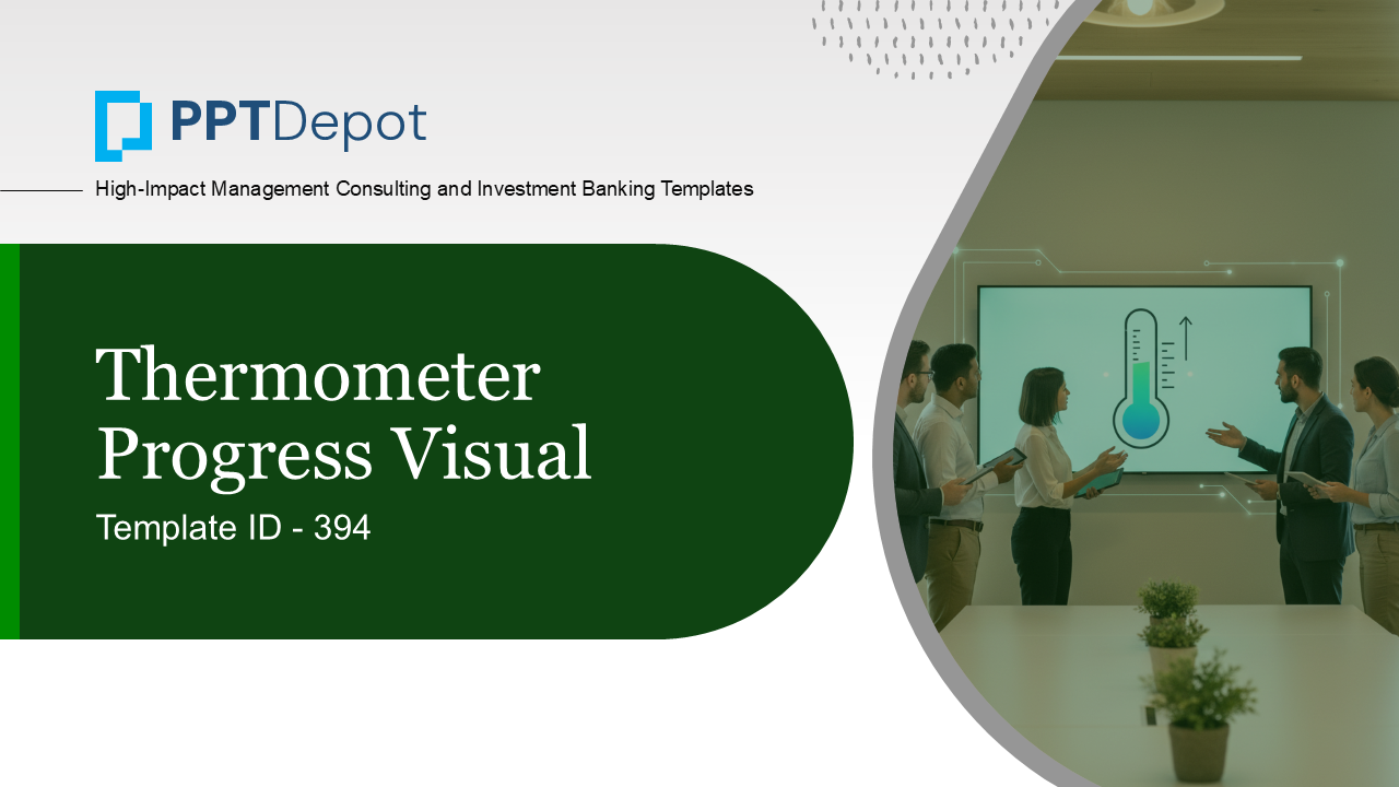 Thermometer Progress Visual PPT Slide 1