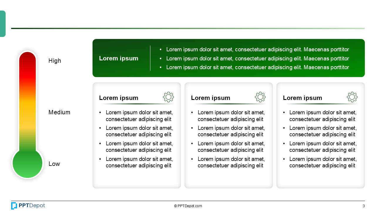 Thermometer Progress Visual PPT Slide 4