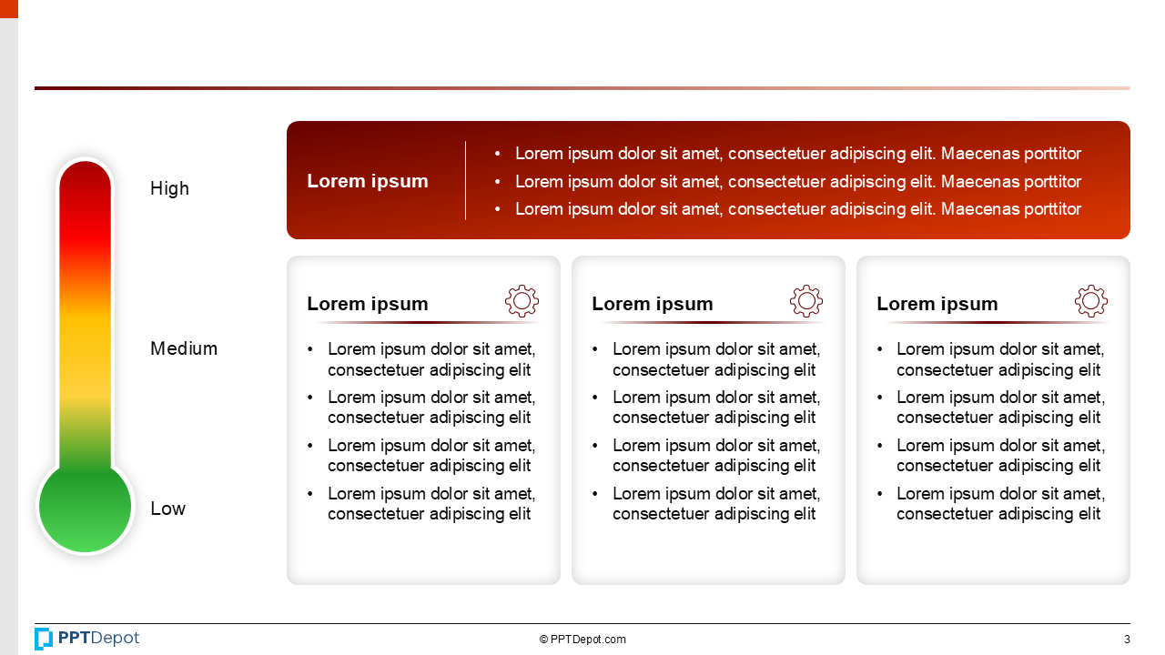 Thermometer Progress Visual PPT Slide 4