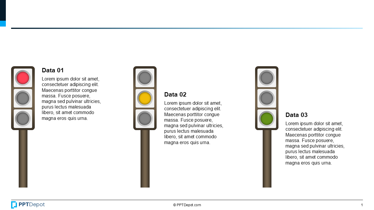 Traffic Light RAG Indicators PPT Slide 2