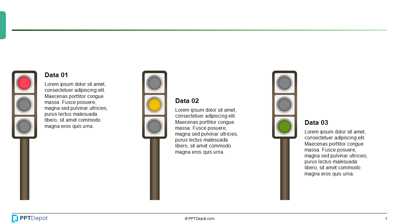 Traffic Light RAG Indicators PPT Slide 2