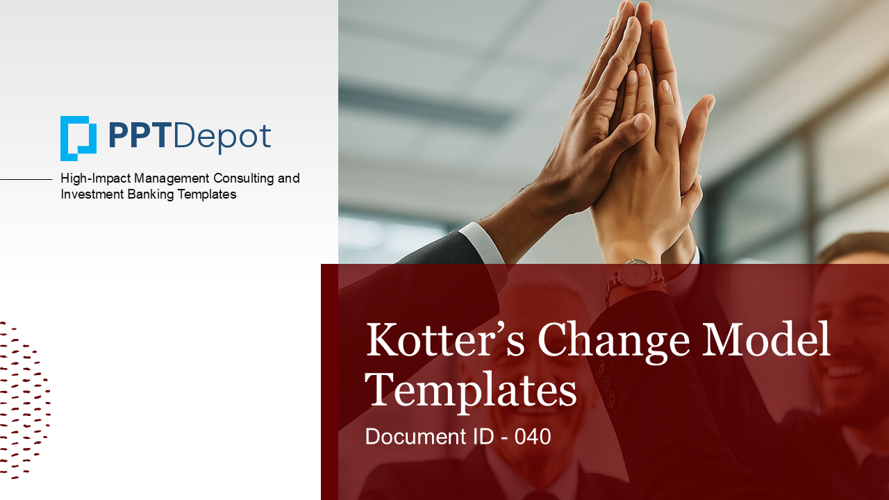 Kotter's Change Model PPT Slide 1