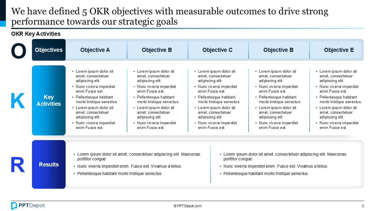 Objectives & Key Results (OKR) PPT Slide 3