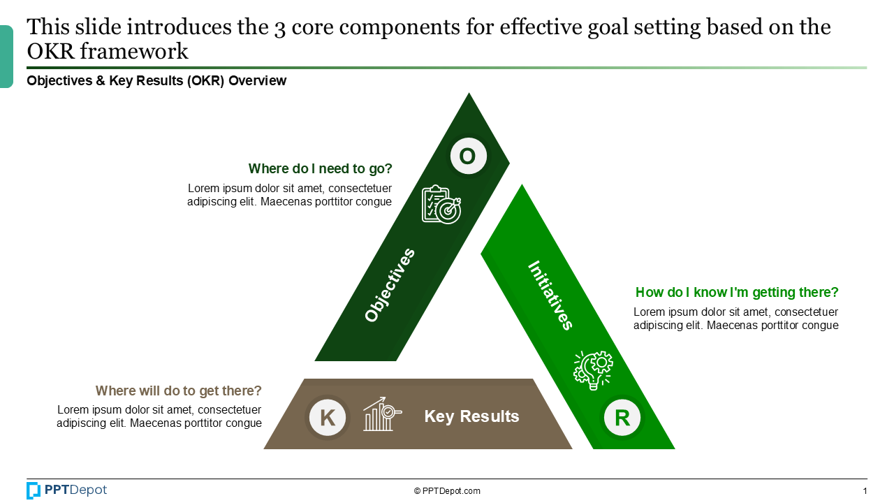 Objectives & Key Results (OKR) PPT Slide 2