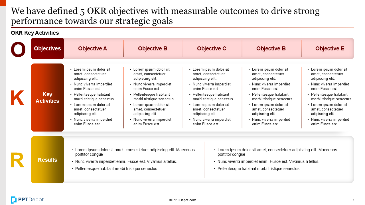 Objectives & Key Results (OKR) PPT Slide 3