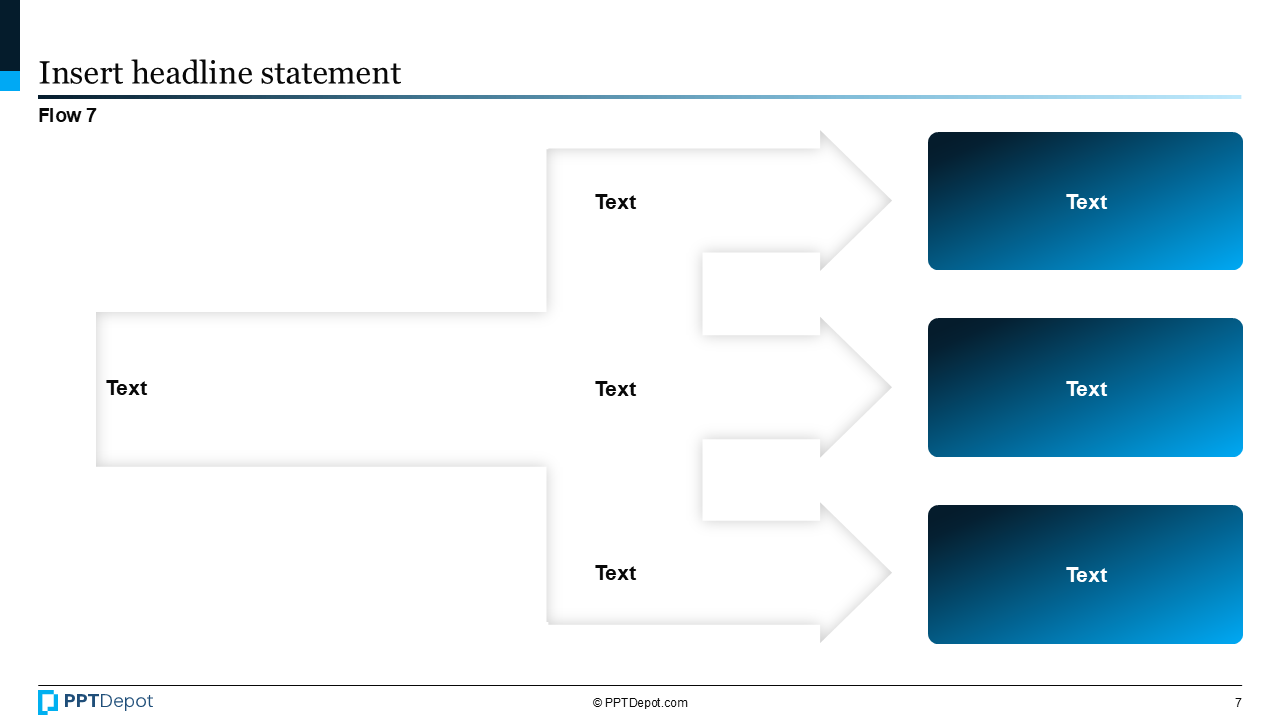 Shape Series: Flow PPT Slide 3