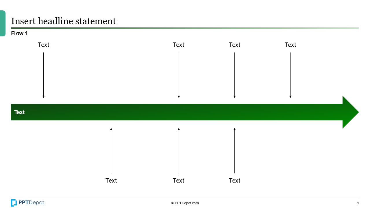 Shape Series: Flow PPT Slide 2