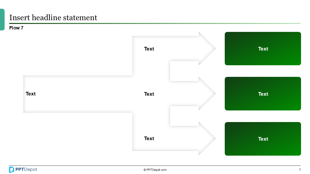 Shape Series: Flow PPT Slide 3