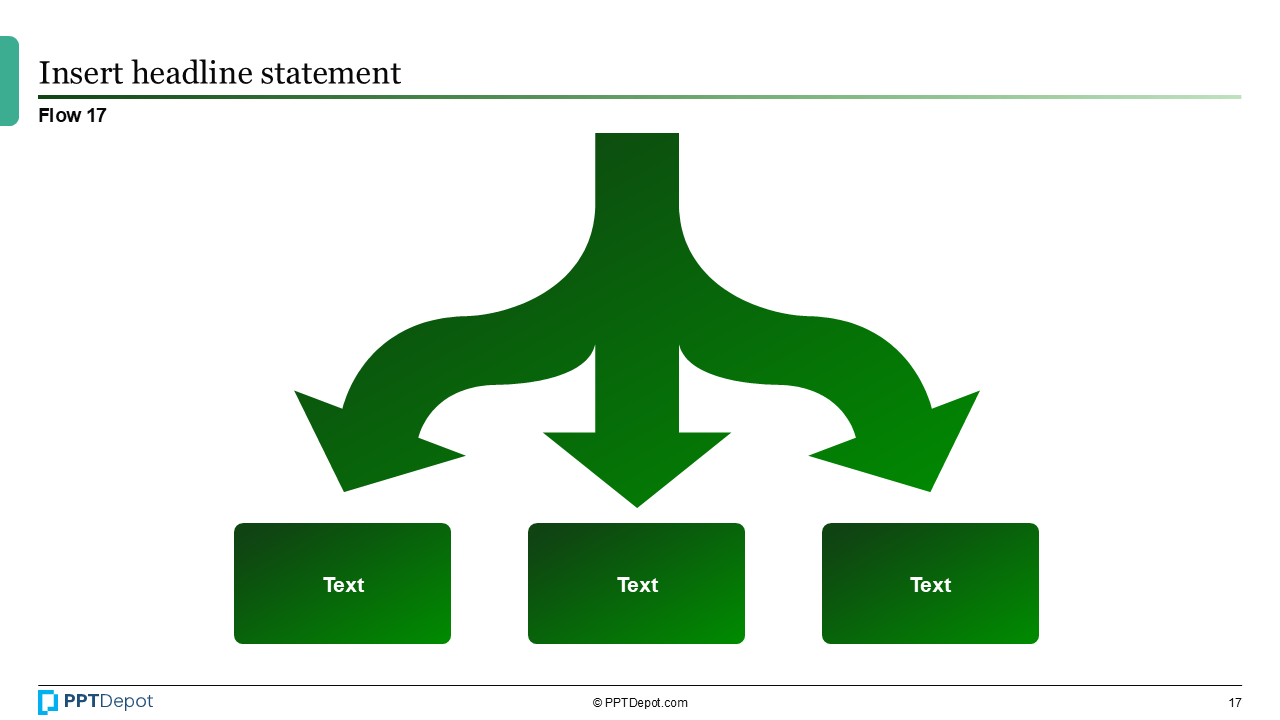Shape Series: Flow PPT Slide 4
