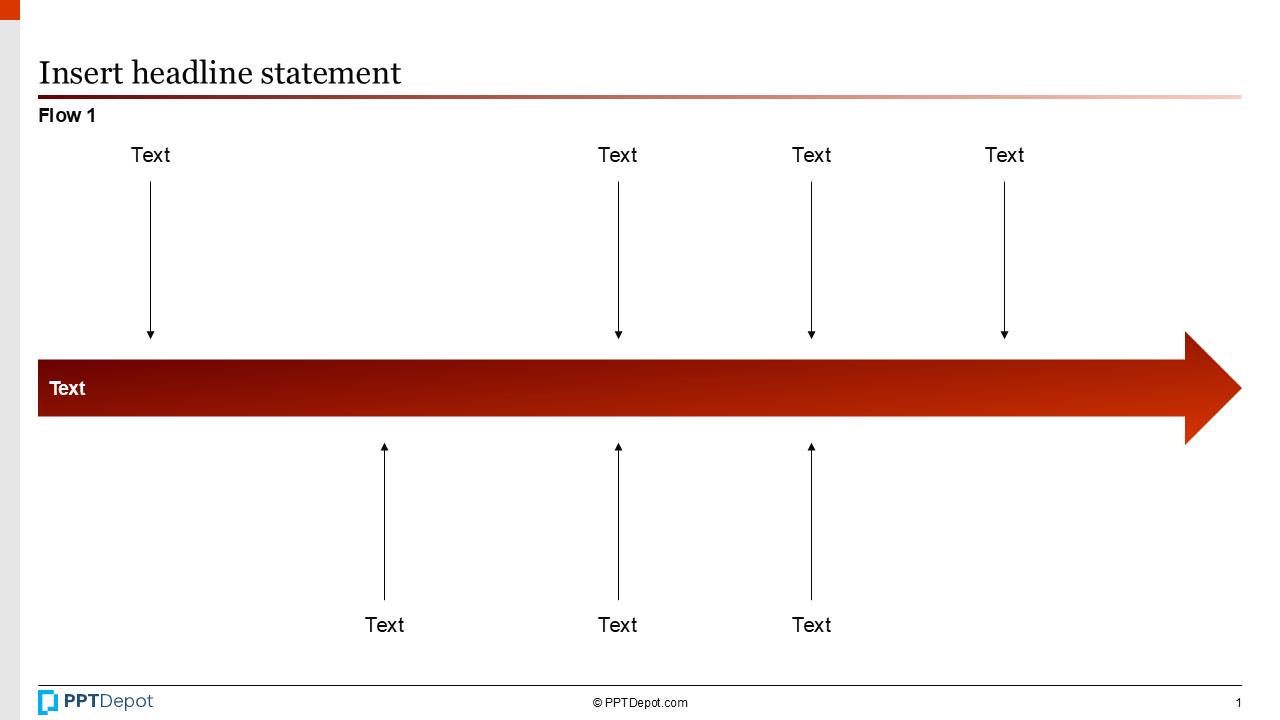 Shape Series: Flow PPT Slide 2