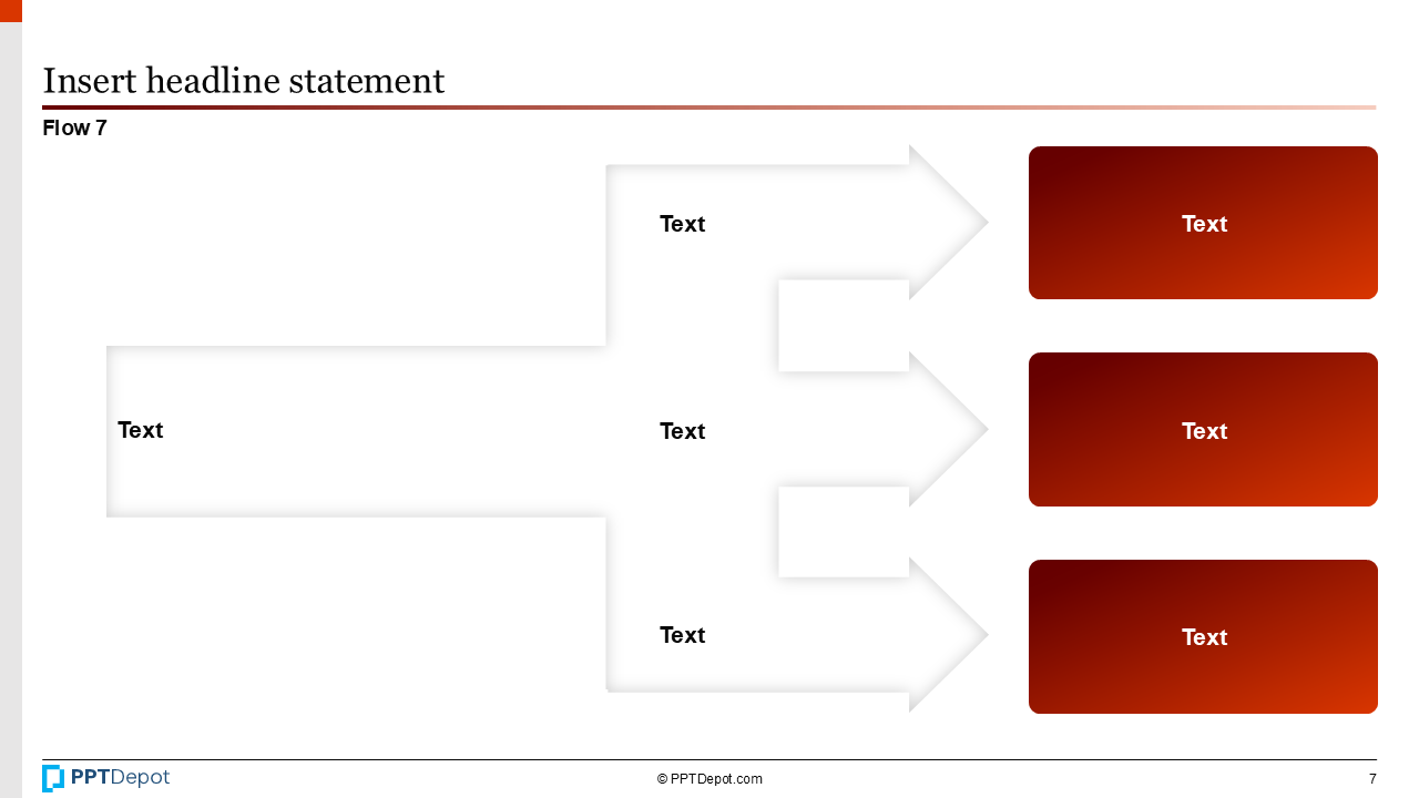 Shape Series: Flow PPT Slide 3