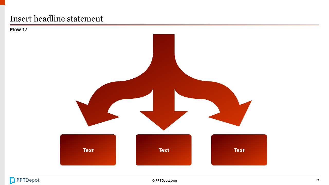 Shape Series: Flow PPT Slide 4