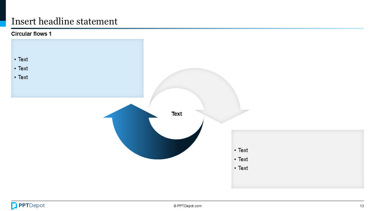 Shape Series: Circular Flow PPT Slide 3