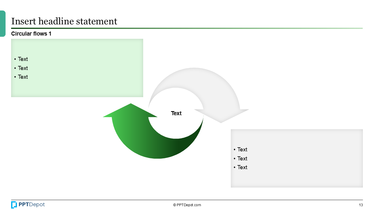 Shape Series: Circular Flow PPT Slide 3