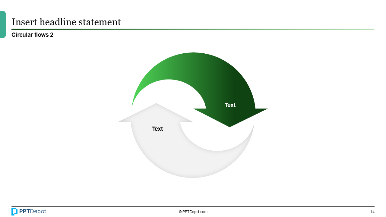 Shape Series: Circular Flow PPT Slide 4