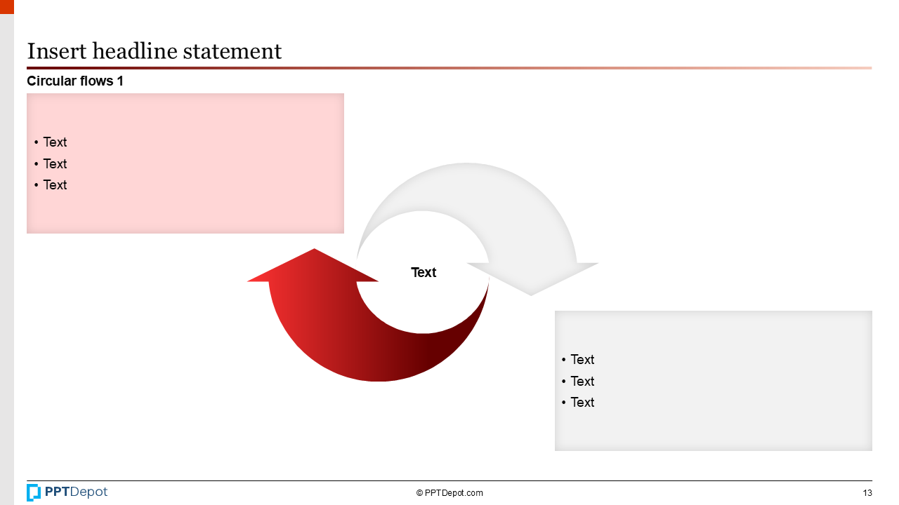 Shape Series: Circular Flow PPT Slide 3
