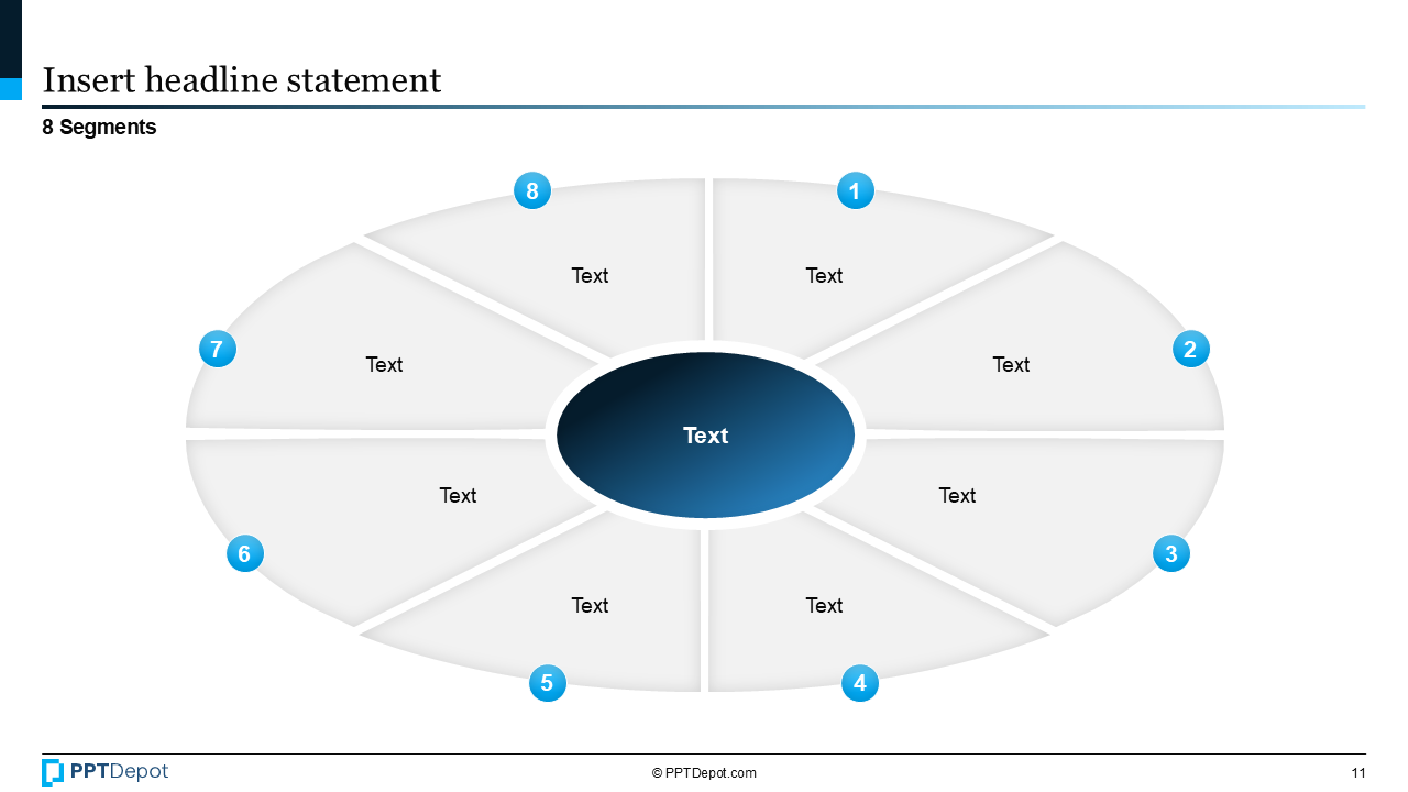 Shape Series: Segments PPT Slide 3