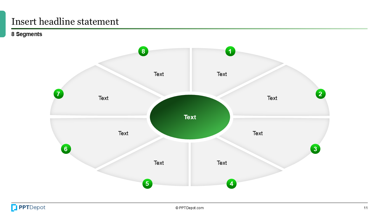Shape Series: Segments PPT Slide 3