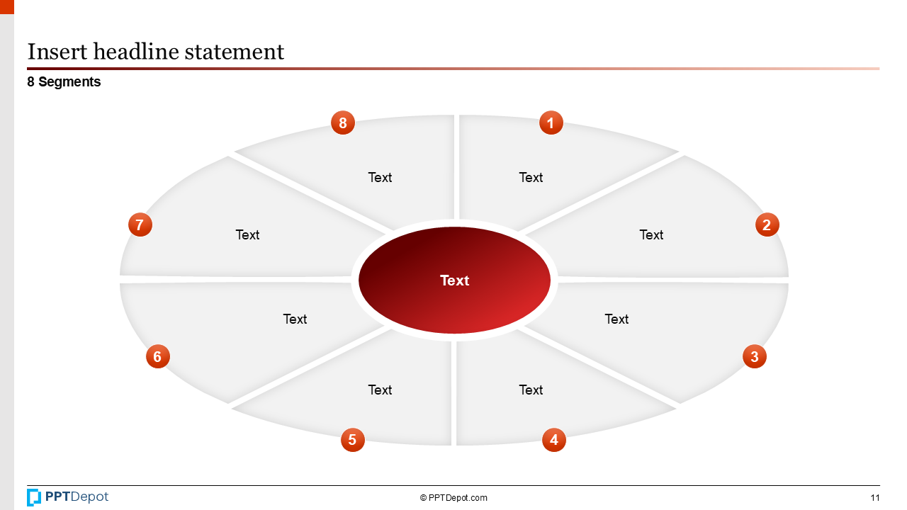 Shape Series: Segments PPT Slide 3