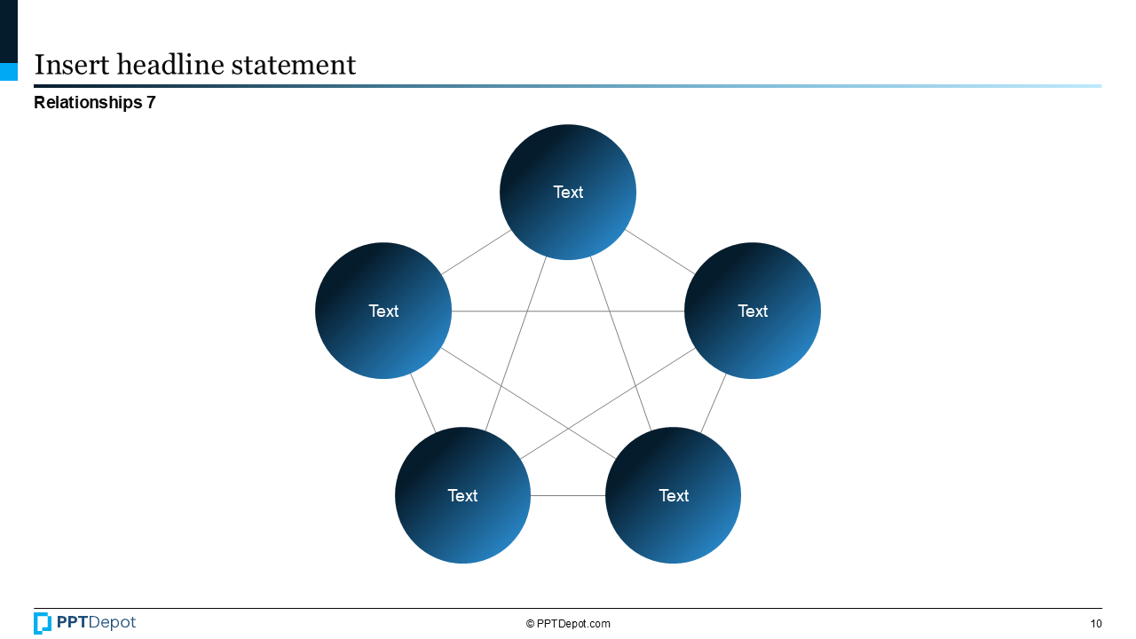 Shape Series: Relationship, Network, & Venn Diagrams PPT Slide 3