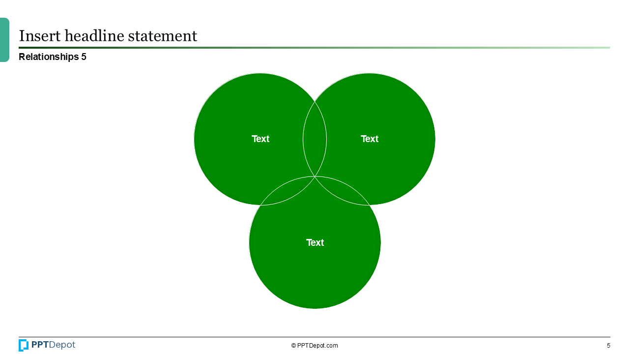 Shape Series: Relationship, Network, & Venn Diagrams PPT Slide 2