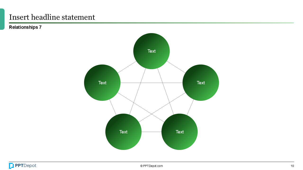 Shape Series: Relationship, Network, & Venn Diagrams PPT Slide 3