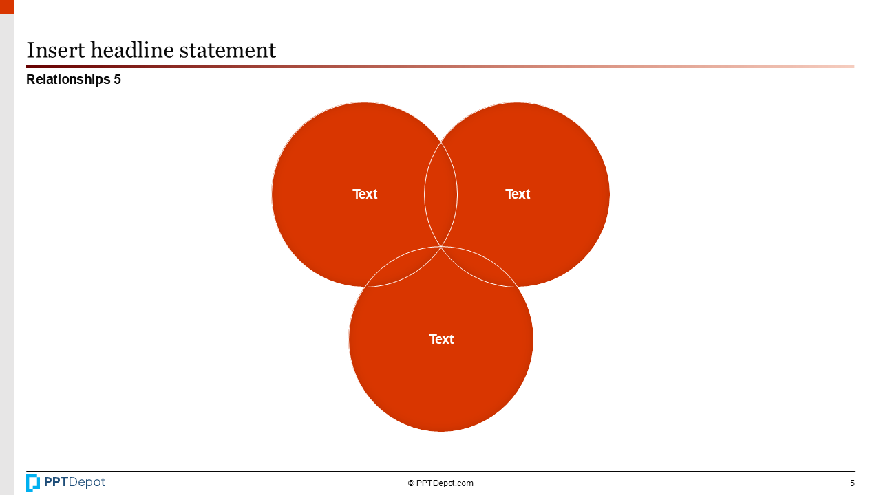 Shape Series: Relationship, Network, & Venn Diagrams PPT Slide 2