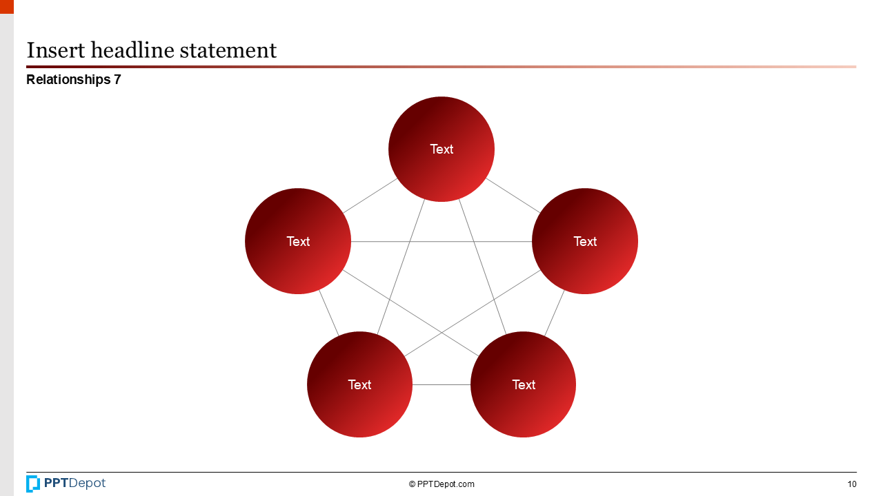 Shape Series: Relationship, Network, & Venn Diagrams PPT Slide 3