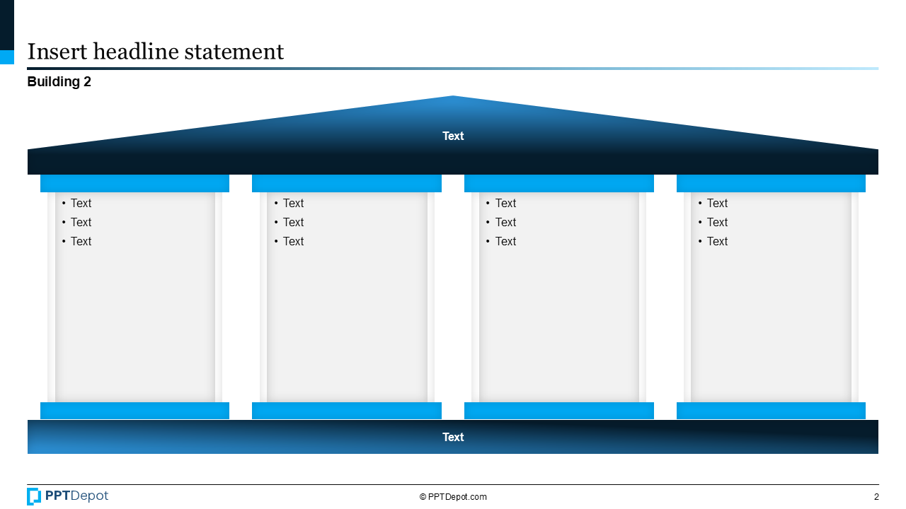 Shape Series: Building & Pillars  PPT Slide 2