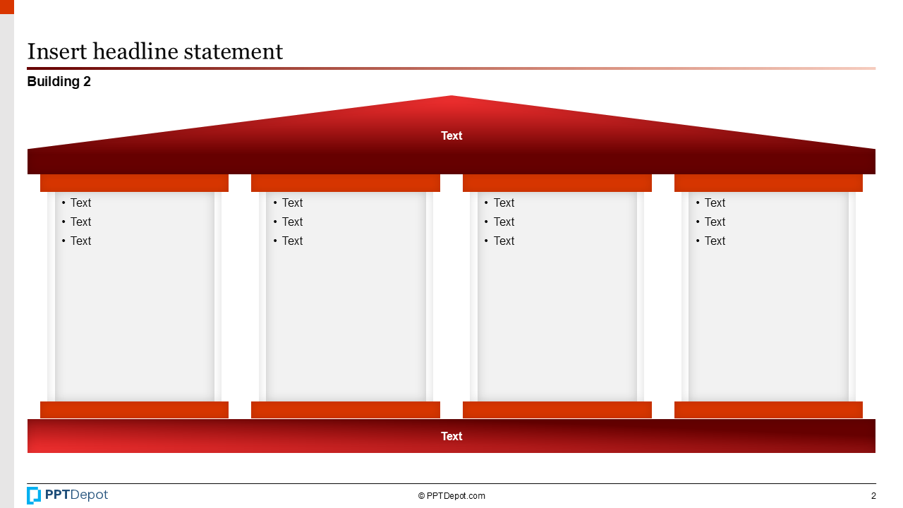 Shape Series: Building & Pillars  PPT Slide 2